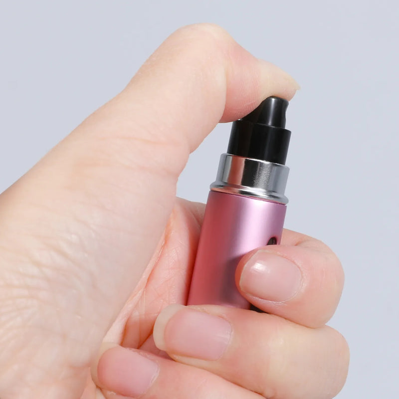 8ml/5ml perfume atomizador recipiente líquido portátil para cosméticos viajando mini alumínio spray alcochol frasco recarregável vazio
