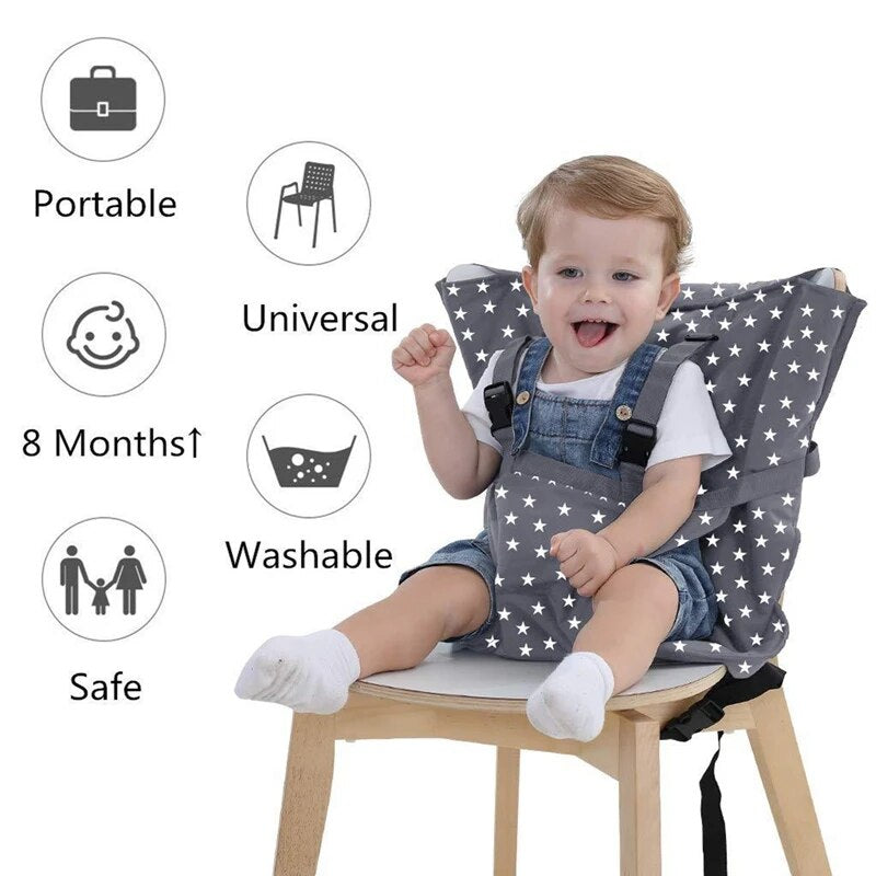 Cadeira para crianças cadeira de bebê viagem dobrável lavável bebê jantar alto jantar segurança cinto de segurança alimentação babycare acessórios